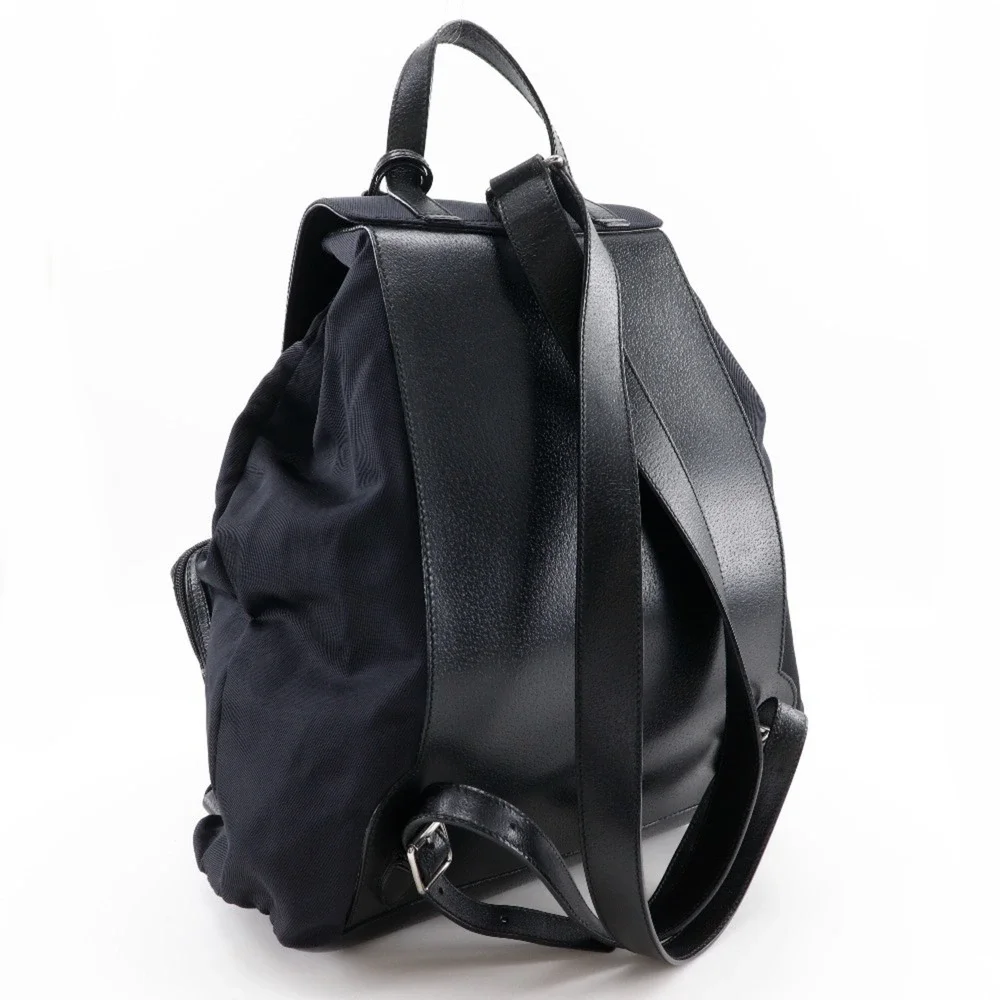 GUCCI Black Leather Backpack
